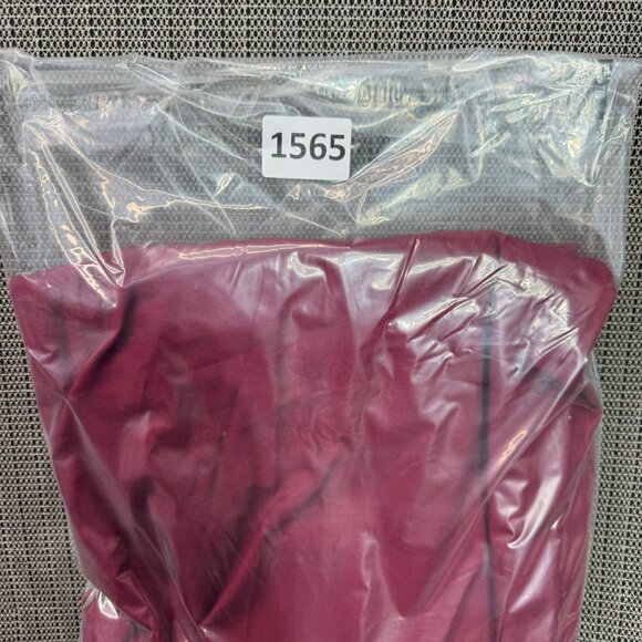 Vital Threads Wine Red Drawstring Straight Leg Scrub Pants M - Picture 9 of 9